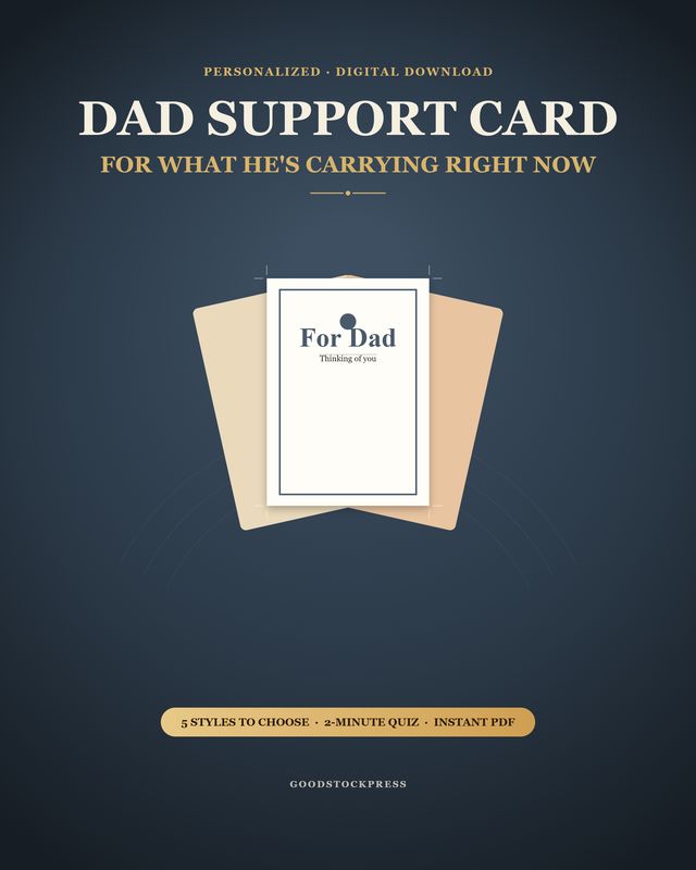 Dad Support Card