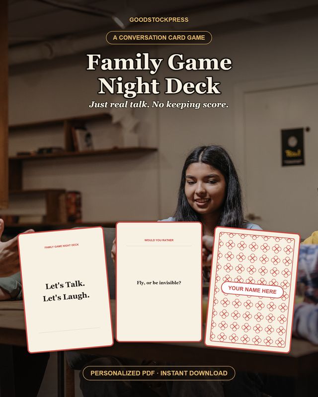 Family Game Night Deck