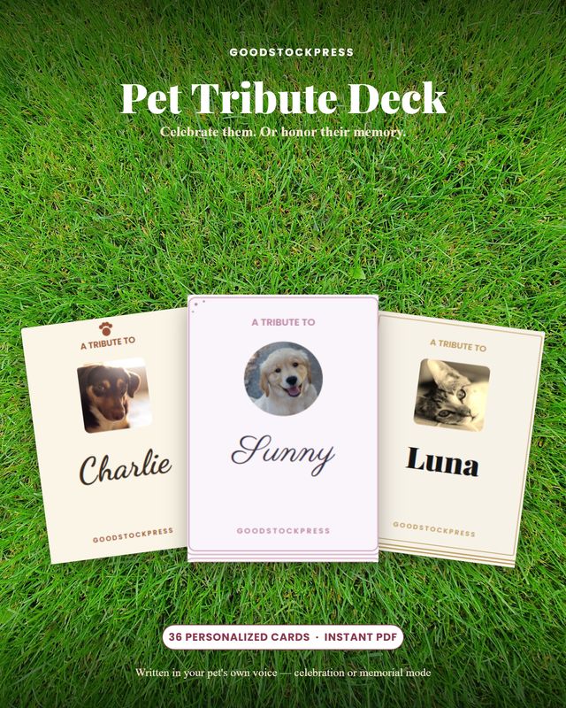 Pet Tribute Deck