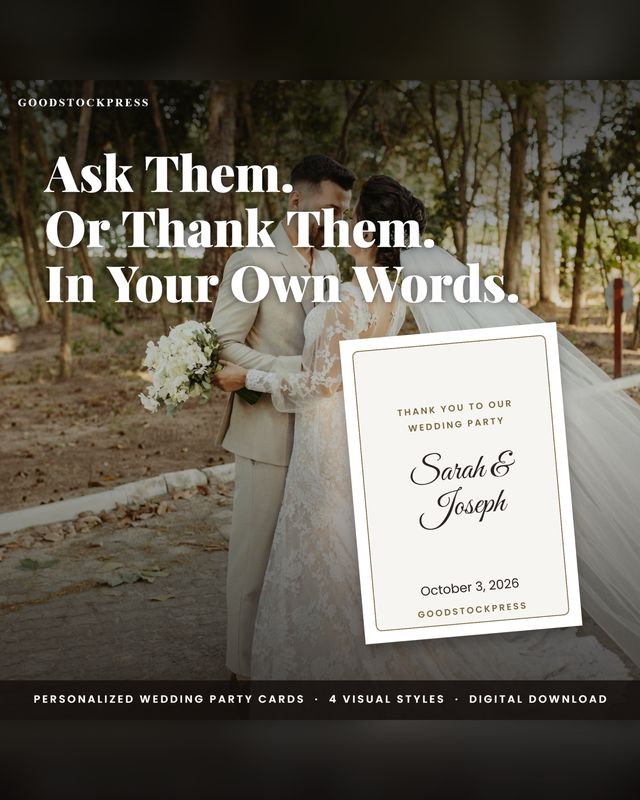 Wedding Party Cards